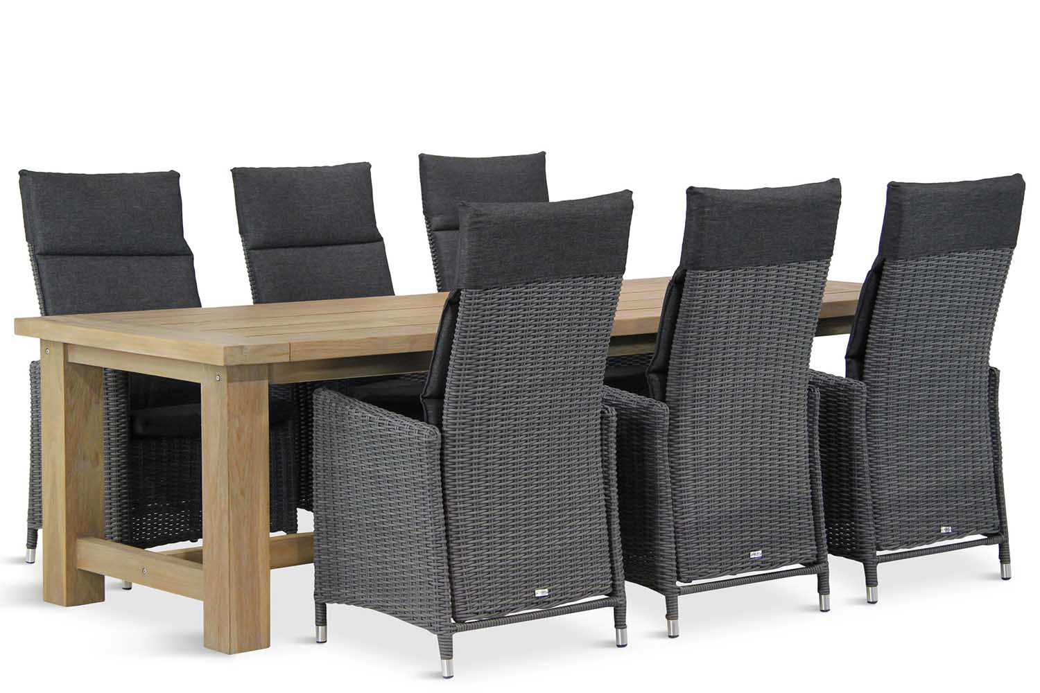 Aanbieding Garden Collections Madera/Fourmile 260 cm dining tuinset 7-delig