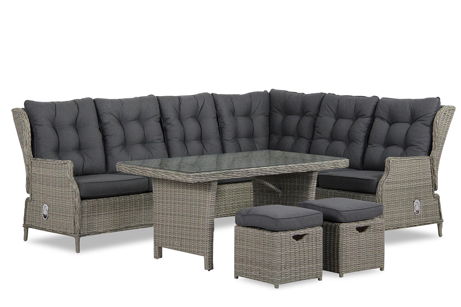 Aanbieding Garden Collections New Castle dining loungeset 7-delig