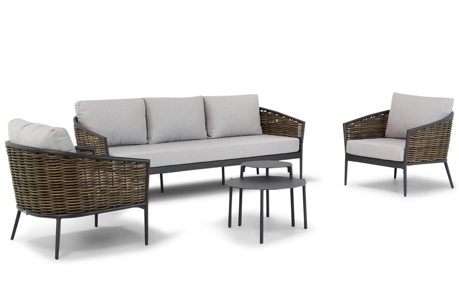 Aanbieding Coco Palm/Pacific 45/60 cm stoel-bank loungeset 5-delig