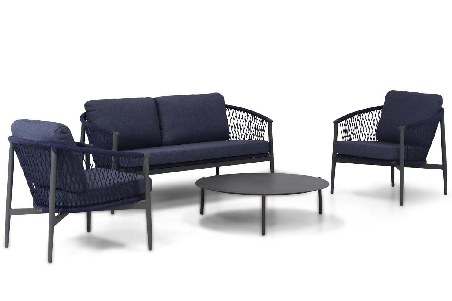 Aanbieding Lifestyle Antaly/Pacific 100 cm stoel-bank loungeset 4-delig