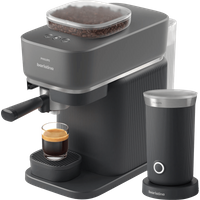 Koop Philips Baristina BAR308/60 Zwart + Melkopschuimer - 8720389082764