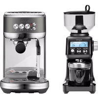 Koop Sage The Bambino Plus Black Stainless + Koffiemolen - 7423422851815