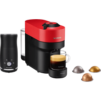 Koop Krups Nespresso Vertuo Pop XN9205 Spicy Red + Pierre Melkopschuimer - 6151129661697