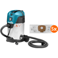 Koop Makita VC3011L + Makita P-72899 Stofzak (5x) - 6095615675693