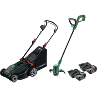 Koop Bosch Rotak 18V2-43 + Bosch Easygrasscut 18 + Bosch Starterset 18V 4