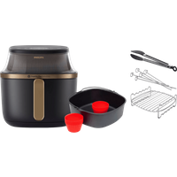 Koop Philips Airfryer XL 3000 Serie NA332/00 + Dubbellaagse kookset + Bakmeesterset - 6151122447427