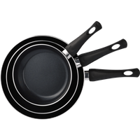 Koop BK Enjoy Koekenpannenset 20 + 28 cm + Hapjespan 28 cm zwart - 4894871054707