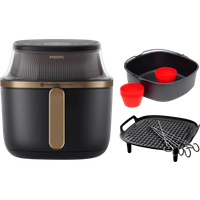 Koop Philips Airfryer XXL 3000 Serie NA342/00 + Grillkit + Bakset - 6151122495404