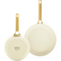 Koop GreenPan Padova Reserve 20 + 26 cm koekenpannenset Cream White - 4894871046955