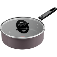 Koop Tefal Ceramic Control Grey hapjespan 24 cm + deksel - 3168430386853