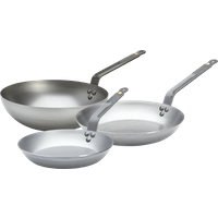 Koop De Buyer Mineral B Koekenpannenset 24 + 28 cm + Wokpan 28 cm - 6151123723780